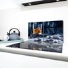 2x GLASS PROTECTIVE PLATE FOR STOVE 40x52 WHISKY