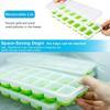 Silicone Ice Cube Tray with Lid 14 Cubes Easy Release Stackable Ice Mold for Cocktails Coffee Juice Whiskey Ice Drink Maker