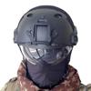 EA Fast Helmet PJ Type with Glasses #5503U-PJ Eagle Model (Black)