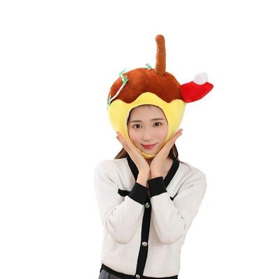 Хлопковая шапка-такояки Bestmaple, шапка для косплея, смешная шапка-осьминог, головной убор, маска животного, для фотосессий и вечеринок (Takoyaki)