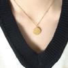 French Relief Portrait Fashion Commuter Necklace Non-Fading Non-Fading Versatile Jewelry Geometric Personalized Collarbone Chain