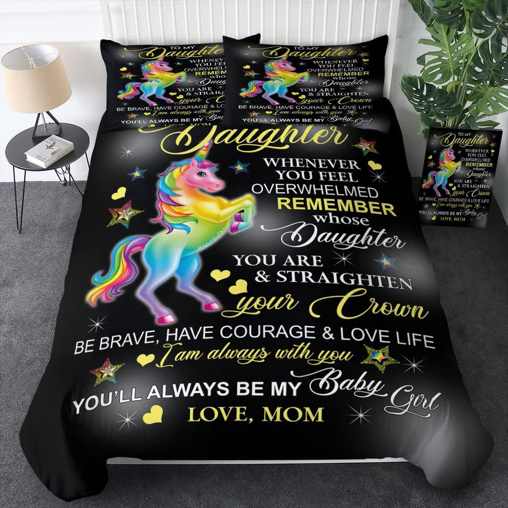 Трехсекционный пододеяльник «Единорог в мечтах»