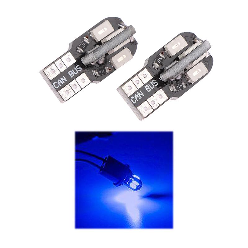 2 шт. Светодиодные лампочки T10 Маленькие Canbus 5630 8SMD 12V 8000K Лампа номерного знака Автомобильные лампы для карты, салона, габаритные огни, сигнальные лампы