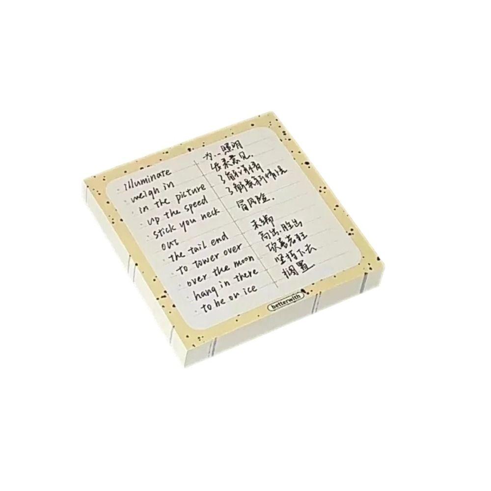 50 Pads/Pack School Stationery Scrapbooking Notepads Paper Planner Sticky Notes Student