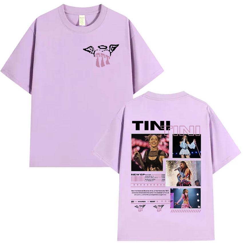 Rapper TINI TINI 2025 Graphic T Shirt Unisex Women Retro High Quality Fashion Tshirt Aesthetic Oversized Cotton Tshirts Streetwear