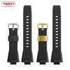 Rubber Watchband for Casio Gshock GST B400 GST-B400BD/AD Series Watch Band Mens Waterproof Sports Silicone Wristband Strap