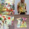 Women's Floral Print Short Sleeve Tops Featuring Soft Material For Ultimate Comfort