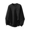 New Autumn and Winter Bamboo Long-sleeved Sweatshirt for Men Simple Embroidered Round Neck Top