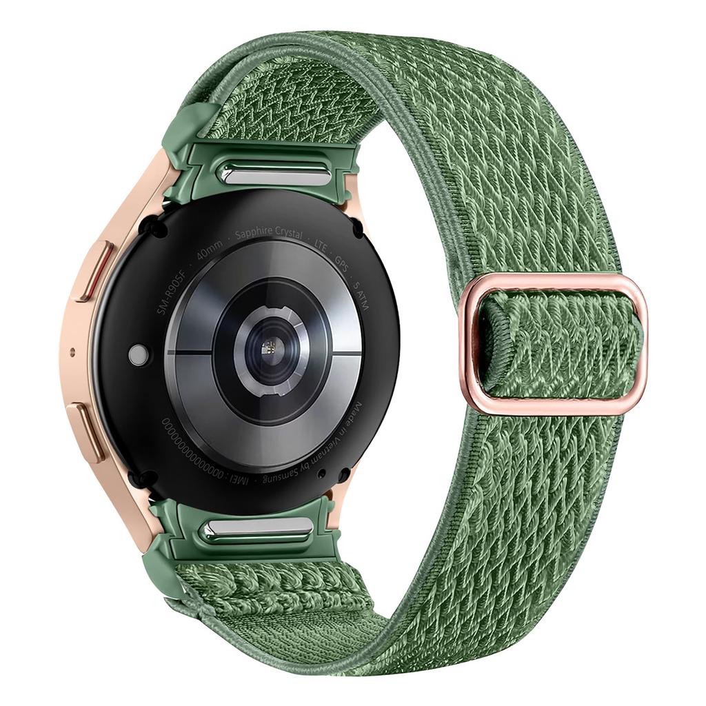 Ремешок без зазоров для Samsung Galaxy Watch 7 6 5 4 40мм 44мм/5 pro 45мм Эластичный нейлоновый браслет Ремешок для Galaxy watch 6 classic 47мм 43мм