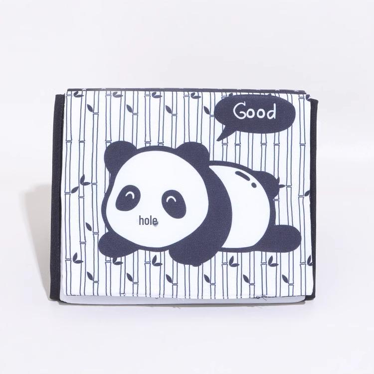 Aipinqi Детская и Малышовая Складная Черно-Белая Книжка из Ткани с Веселым Домом, Игрушка-Календарь