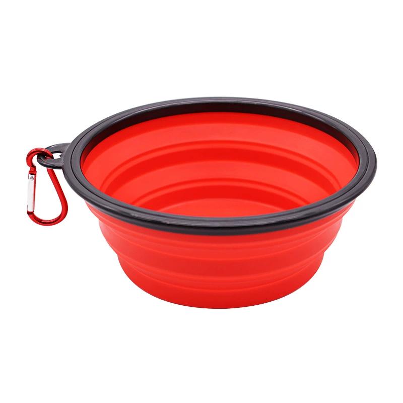 Portable Pet Food Bowl Durable TPR Bowl Cat and Dog Food Pet Silicone Collapsible Bowl Portable Travel Outdoor Water Food Bowl