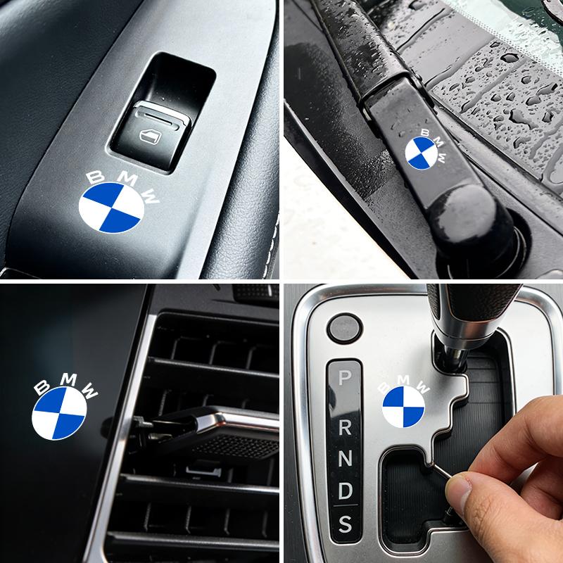 DLCP9 Car Logo Sticker Crystal Auto Stickers Fuel Tank Decor Accessories For BMW M Performance E36 E46 E60 E90 E91 E92 E93 F30 F20