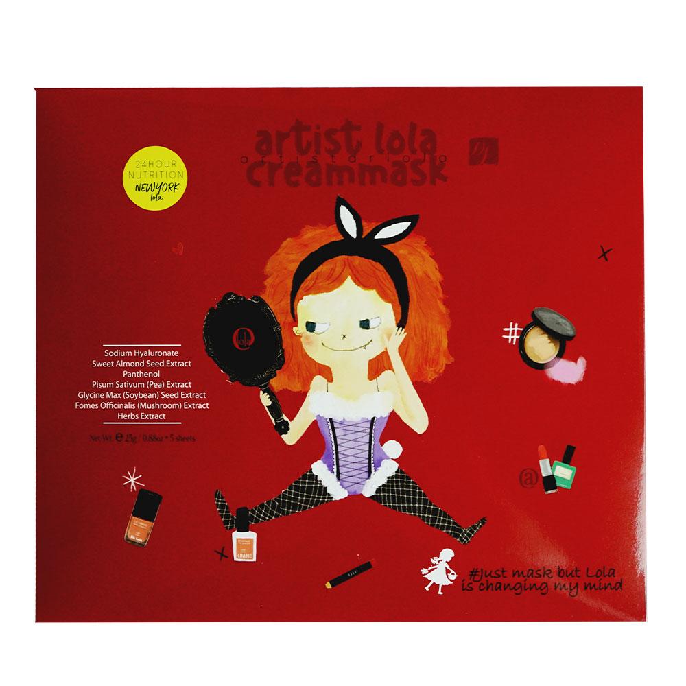 Dr Lola Artist Lola's Крем-маска для лица Тканевая маска 25 мл 5 шт. Упругость против морщин Корея Уход за кожей
