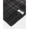 Daks Unisex Dark Gray Check Cashmere 100  Reversible Scarf Dbmu2f706