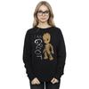 Marvel Womens/Ladies Guardians Of The Galaxy I Am Groot Scribbles Sweatshirt