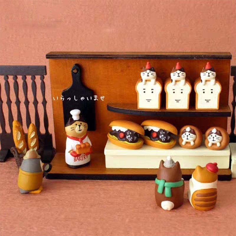 Японские продукты ZAKKA Корм для кошек Игра Ручная работа Украшение Багет Выпечка Кофе Декоративный Смола Мини