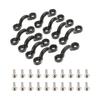 10pcs Nylon Bungee Deck Loops Tie Down Pad Eye with 20 Screws for Boat Kayak Deck Rigging Kit