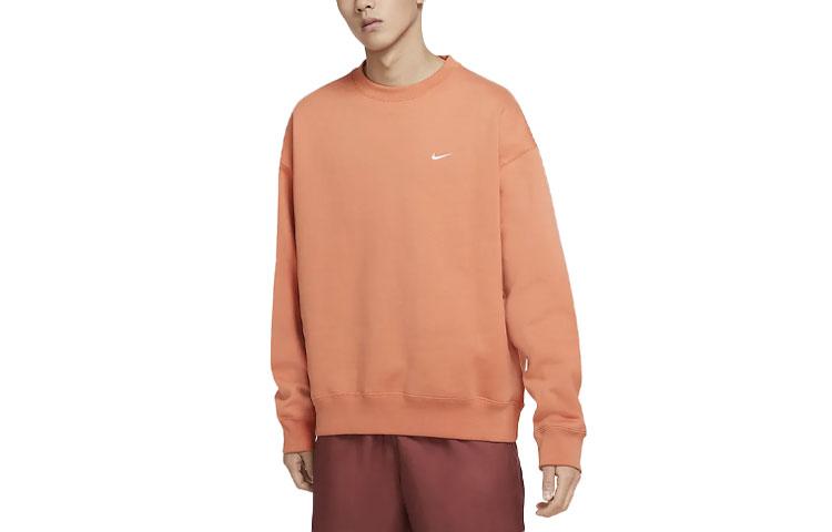 Nike Sweatshirts Men's Soft Orange Crew Neck Moderate Regular DA0318-863