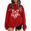 Women's Casual Round Neck Long Sleeved Pullover,Christmas  Printed Top, Long Sleeved Hoodie