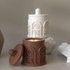 Building Storage Jar Silicone Mold With Lid 3D Concrete Casting Mold Diy Candle Flower Pot Making Supplies Craft Mold