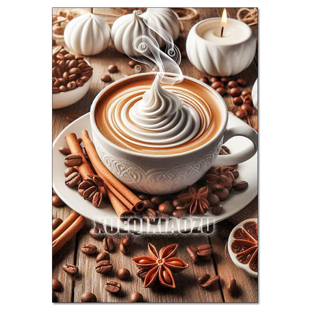 New Kitchen Restaurant Diamond Painting Decoration Bread Coffee Diamond Cross Stitch Kit DIY Handmade Adult Hobby Gift