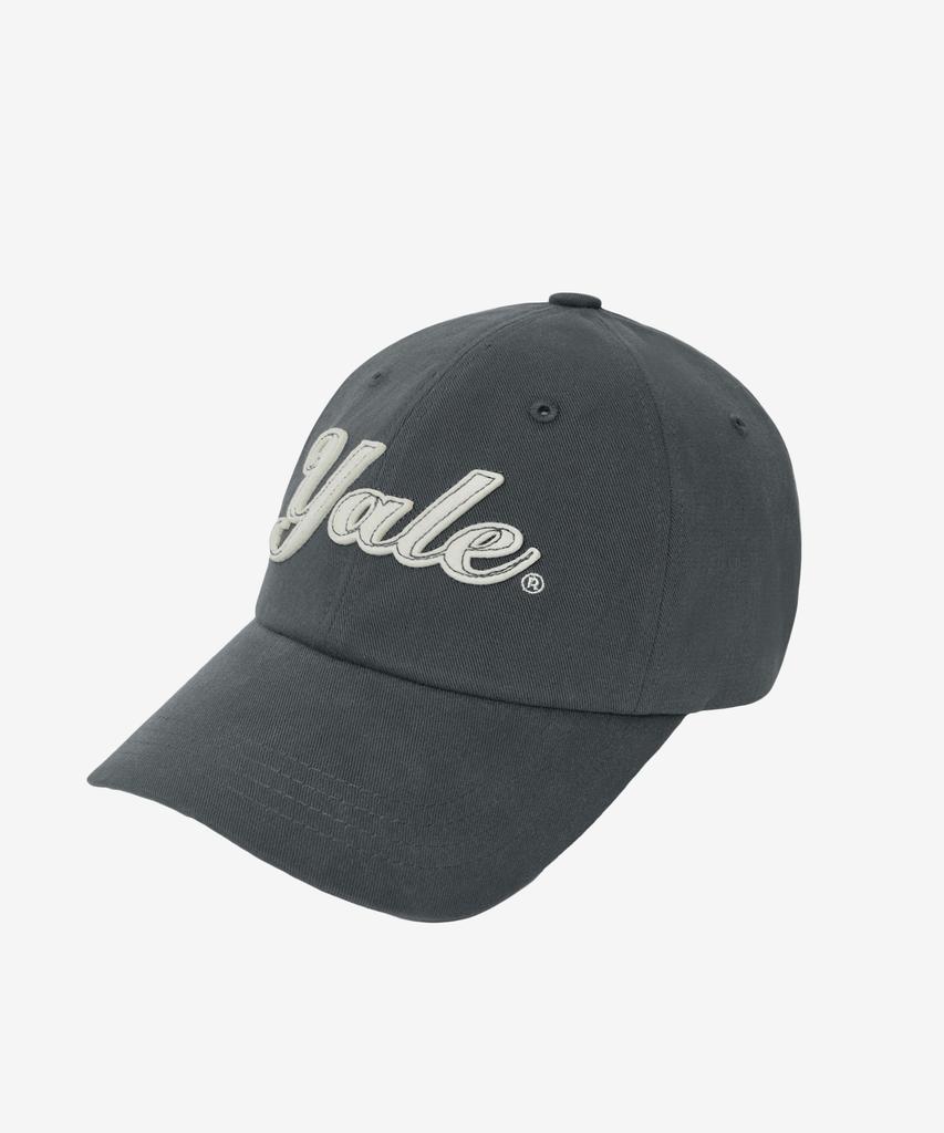 Бейсболка с фетровой аппликацией YALE_Угольный