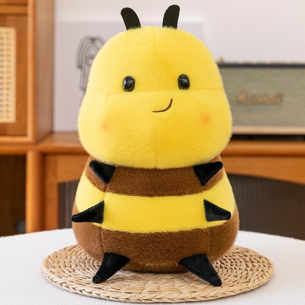 Stuffed Animal Honey Bee Plush Insect Toys Stuffed Bee Doll Fluffy Little Bee Bee PLushie Kids Toy
