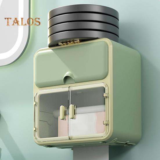 Tissue Organizer with Drawer Dustproof Modern Stylish Washroom Toilet Paper Holder Home Supplies