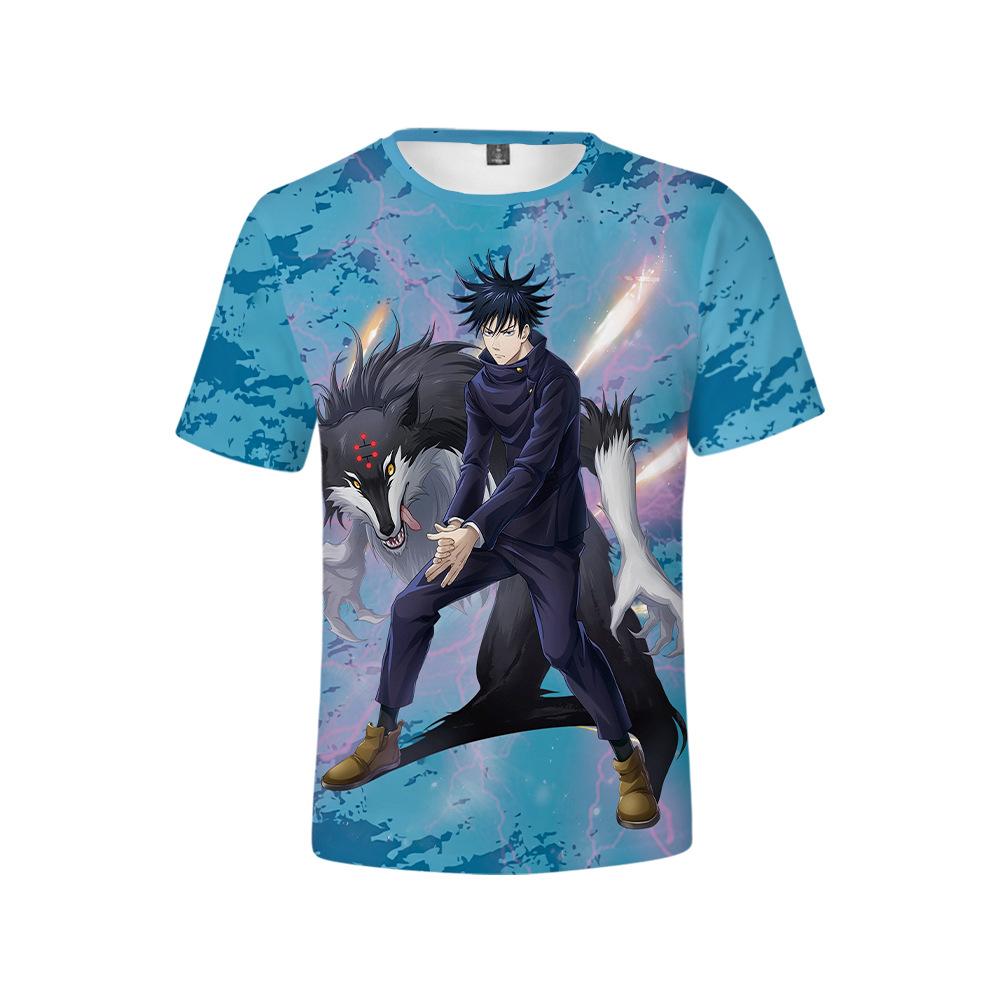 Jujutsu Kaisen Рёмен Сукуна Хип-хоп Мужская Уличная Одежда Винтажная Футболка Аниме Графика Харадзюку Повседневная С Коротким Рукавом Свободный Винтажный Топ