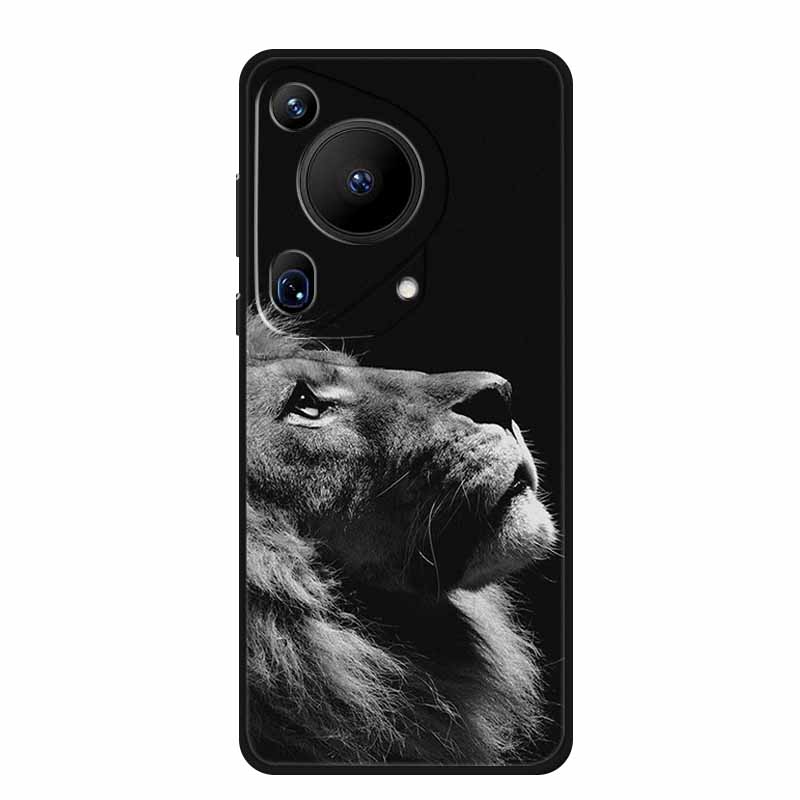 For Huawei Pura 70 Ultra Case 70Ultra Black Silicone Soft Back Cover Case For Huawei Pura 70 Ultra Phone Case Cover Pura70 Ultra