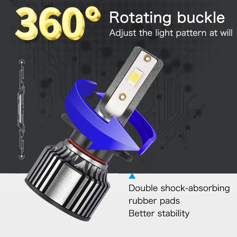 2 шт. супер яркий мини H4 H7 светодиодные лампы для автомобильных фар 12000Lm CSP чип авто H1 H11 светодиодный светильник H27 H8 H9 HB3 HB4 9005 9006 6500K авто лампа 12 В 24 В 36 В