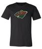 Футболка с потертым логотипом Minnesota Wild S-6XL Отслеживание!! Футболка Unisex