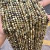 Натуральные зеленые гранаты, граненые квадратные бусины: Маленькие бусины в форме кубиков сахара для нанизывания украшений