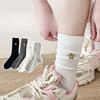 Women's Spring and Summer Commuting Simple Embroidered Long Stack Socks