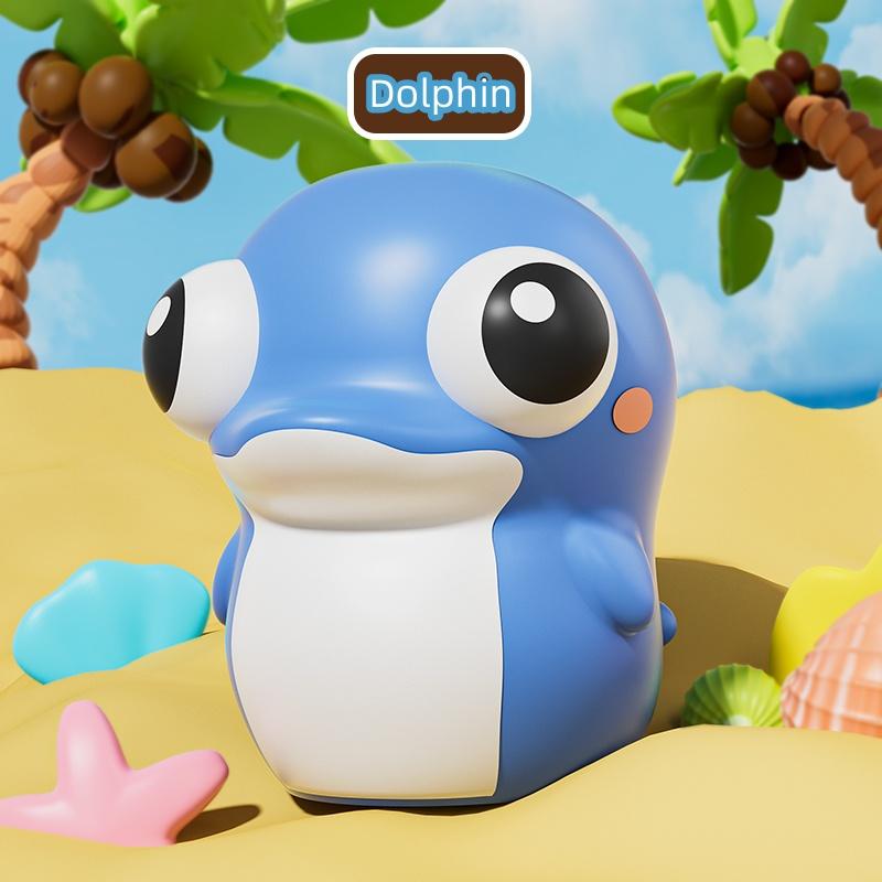 New Cute Eyeball Burst Squeeze Toy Portable Pinch Sea Lion Decompression Toy Cartoon Marine Animals Dolphin Stress Reliever Toys