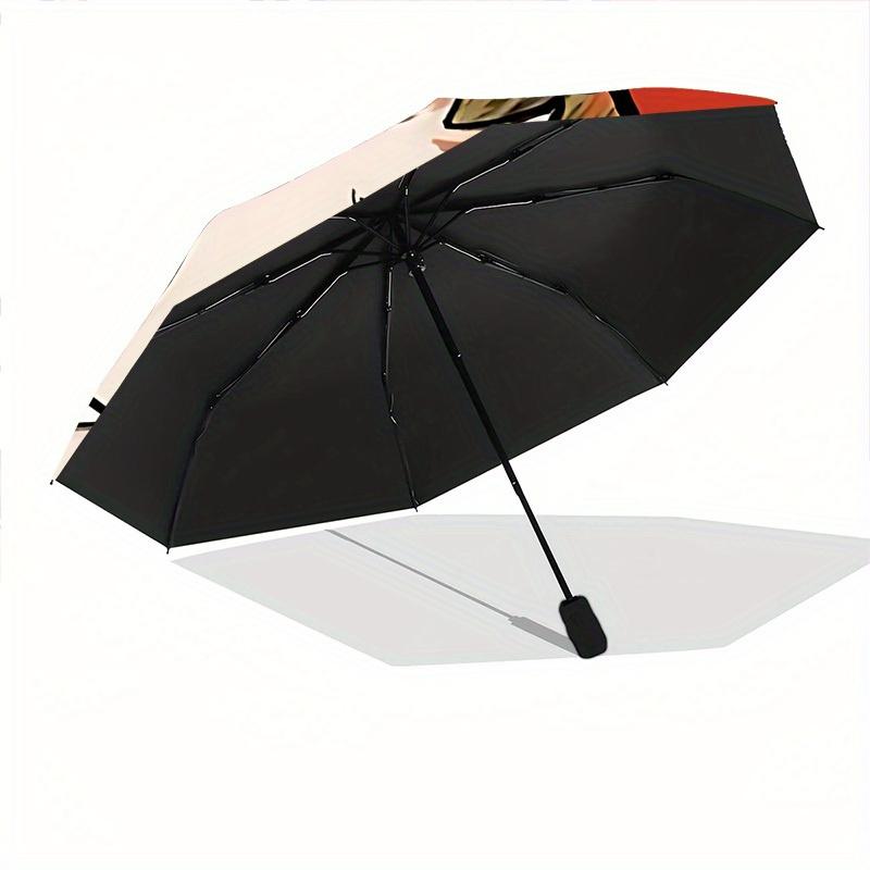 1pc Labubu Automatic Opening/closing Umbrella, Foldable Sunshade, Perfect Gift for Friends, Durable Handle y250812085