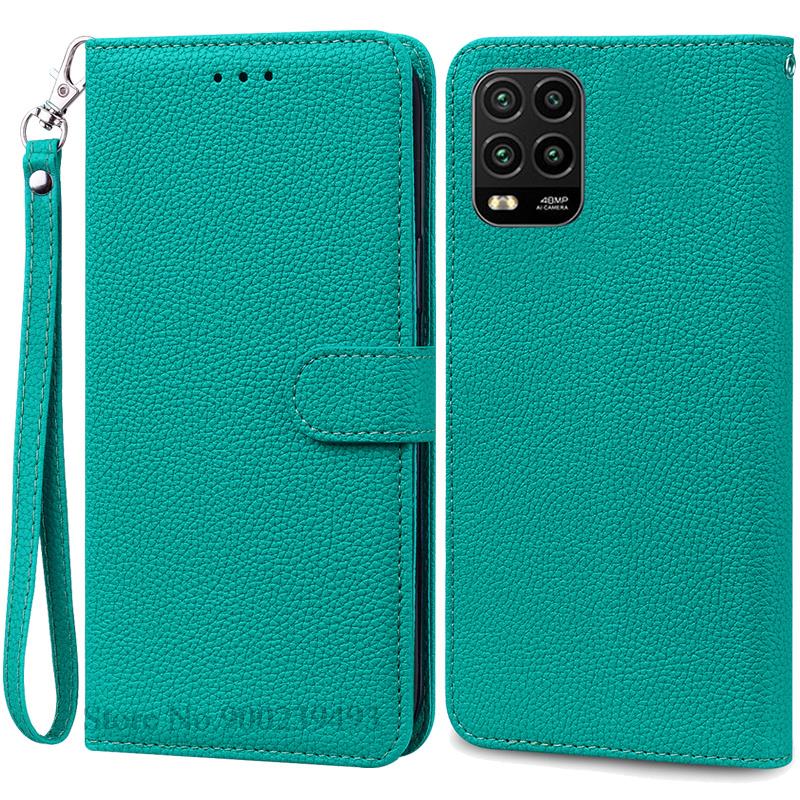 Для Xiaomi Mi 10 Lite 5G чехол 10lite противоударный кожаный кошелек чехол для телефона для Xiaomi Mi 10 Lite защитный чехол цветные Fundas