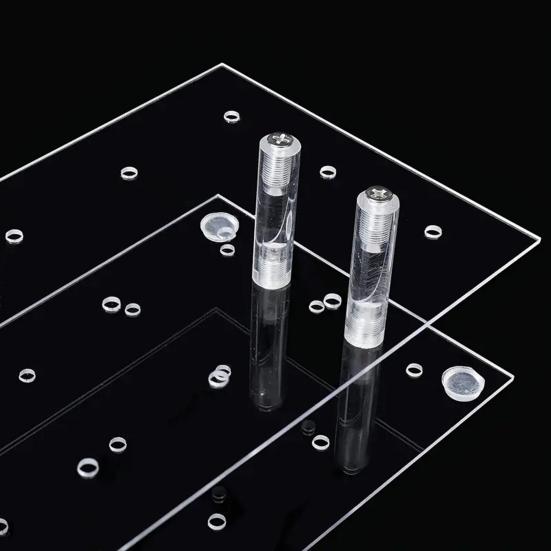 Acrylic Cake Pop Stand Clear Lollipop Display Holder with 21 Holes Reusable Dessert Display Rack for Home Kitchen Bakery