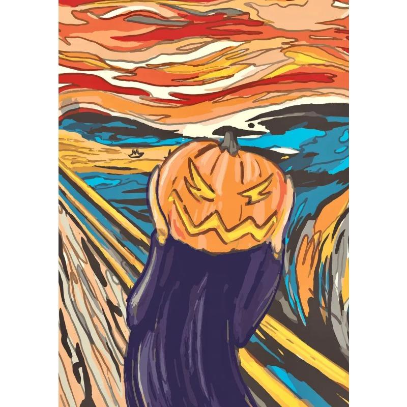 Знаменитая картина на холсте Эдвард Мунк Крик Абстрактные смешные постеры и принты Настенное искусство Картина с кошкой и собакой для спальни Домашний декор