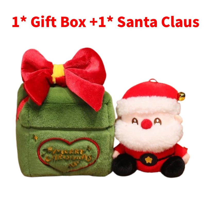 Christmas Gift Box Santa Claus Deer Plush Toy For Festive Decorations And Gifts
