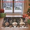 1pc, 2D Flat Printing, Christmas Faceless Gnome Snowman Theme Living Room Entrance Door Mat | Non-Slip And Machine Washable Polyester | Suitable for E