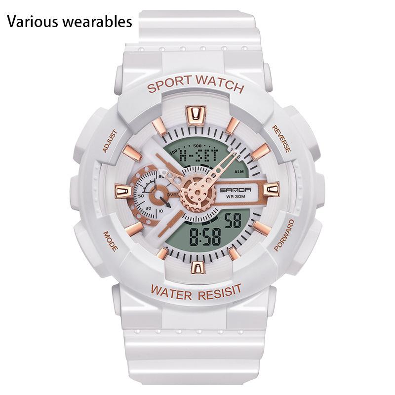 Корейская мода тренд микро бизнес светящиеся электронные спортивные модные студенческие корейские конфеты детские парные часы