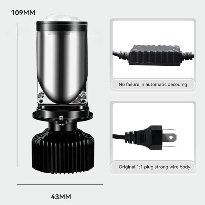 Y6D H4 светодиодный проектор фара объектив проектора с вентилятором охлаждения 90 Вт автомобильная лампа дальнего и ближнего света 12 В 6000 К би светодиодные автомобильные аксессуары