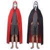 Костюм на Хэллоуин Сценическое выступление Двусторонний черный и красный плащ Плащ Косплей костюм Плащ вампира