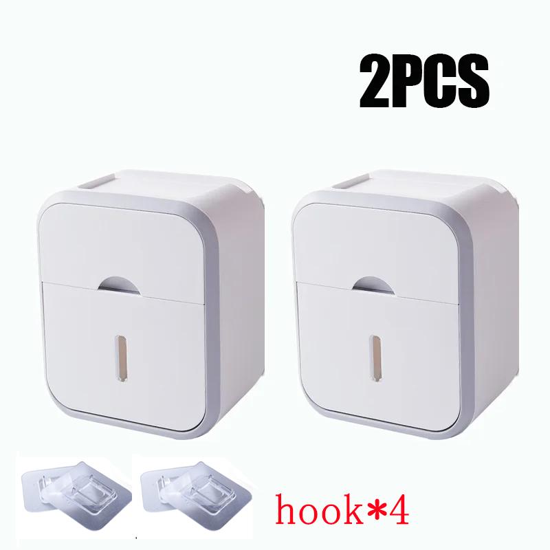 Коробка для салфеток, настенная, водонепроницаемая, многофункциональная, держатель для туалетной бумаги, коробка для хранения в ванной комнате, товары для хранения