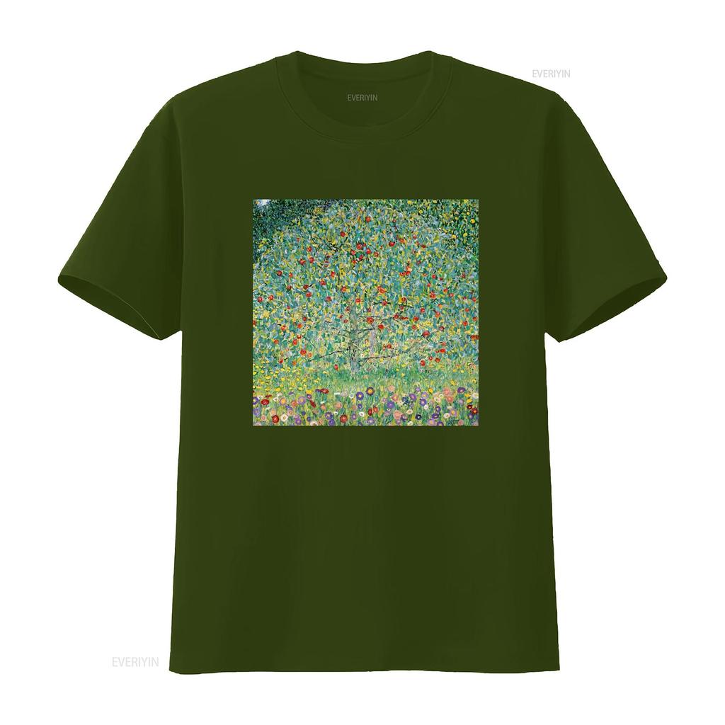 Gustav Klimt T Shirt Flower Garden Art Hoe Aesthetic Artsy Paintings Top Plant Mom Deco Nouveau Vintage Washed Graphic Vintage