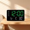 Многофункциональные цифровые светодиодные часы с дисплеем температуры, настольные часы для спальни