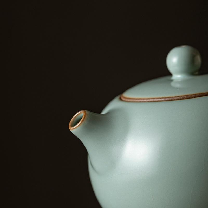 Ручной керамический чайник с кракелюрной глазурью, набор для чая кунг-фу