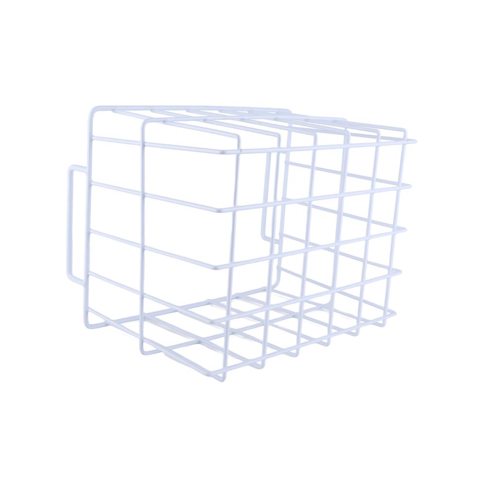 Fridge Freezer Basket Multipurpose Large Capacity Metal Wire Storage Basket for Refrigerator