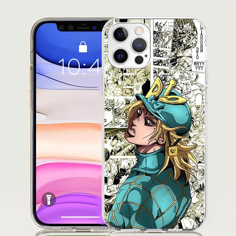 Чехол для телефона JoJo Adventure Dio Diego Brando Для iPhone 17 Air 16 15 Plus 11 14 Pro Max 13 Mini 12 7 8 + SE Узор Арт Индивидуальный